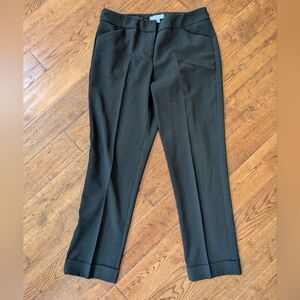EUC New York & Company Black Trousers Pants Slacks Cuffed Size 4 Average Length